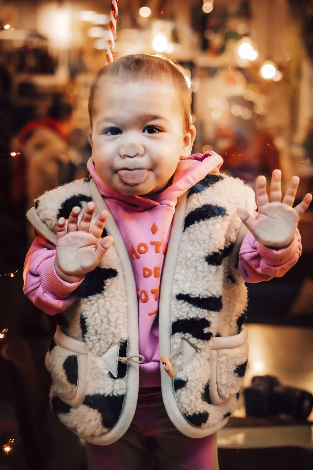 Alwero - Bodywarmer Alpen Junior โ Koeienprint