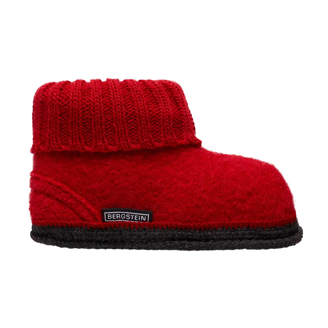 Bergstein - Wollen kindersloffen - Cozy - Rood