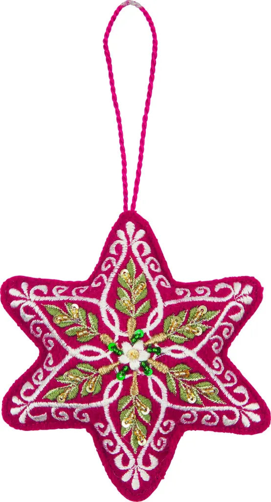 Coppenrath - Kersthanger - Ster - Stof - Per stuk