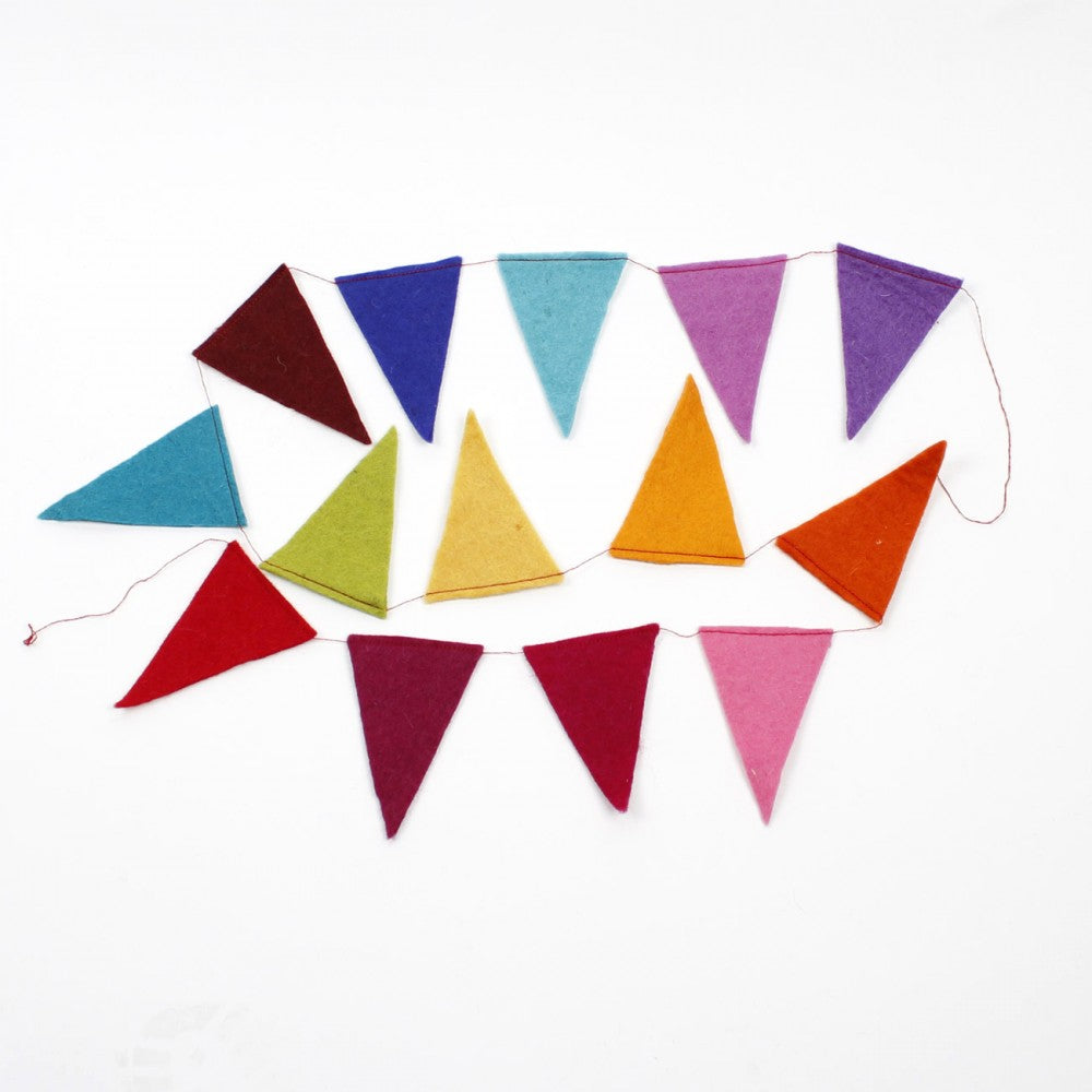 Sjaal met verhaal - Viltslinger vlag - Multicolor