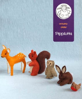 Atelier Pippilotta - Zelfmaakpakketje - Bosdieren