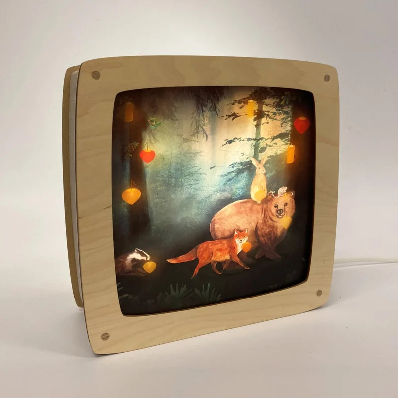 Het Houtlokael - Lotte Drouen - Wisselplaat - Dieren met lampions