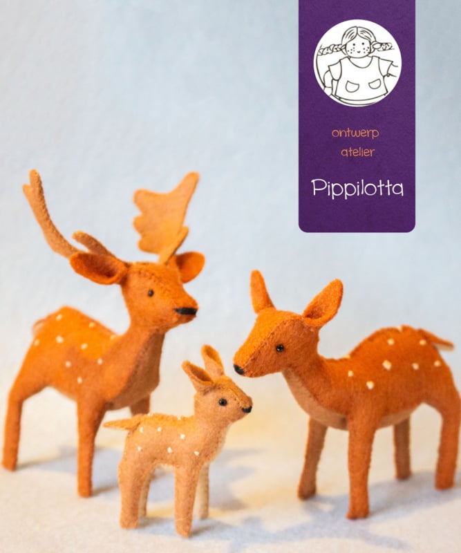 Atelier Pippilotta - Zelfmaakpakketje - Hertenfamilie