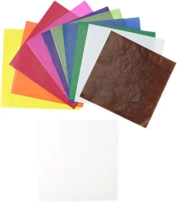 Mercurius - Vliegerpapier - 16x16 cm ass. 11 kleuren, blok