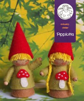 Atelier Pippilotta - Zelfmaakpakketje - Twee kleine kaboutertjes in de Herfst
