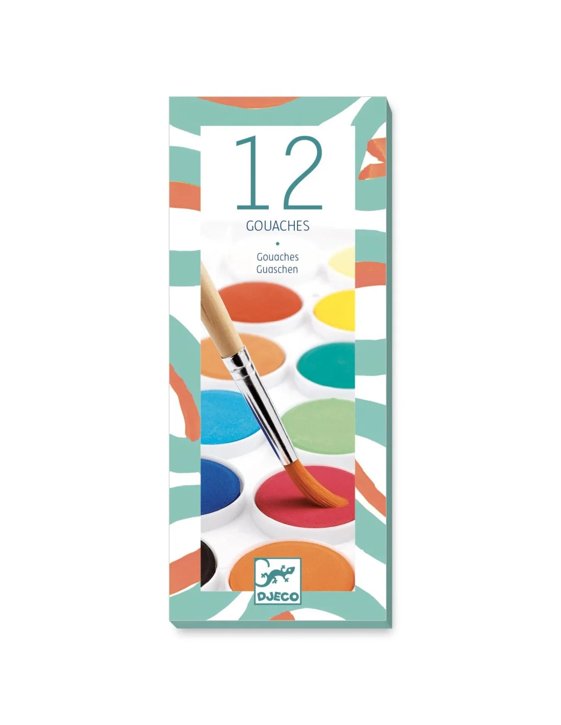 Djeco - Plakkaatverf - 12 kleuren