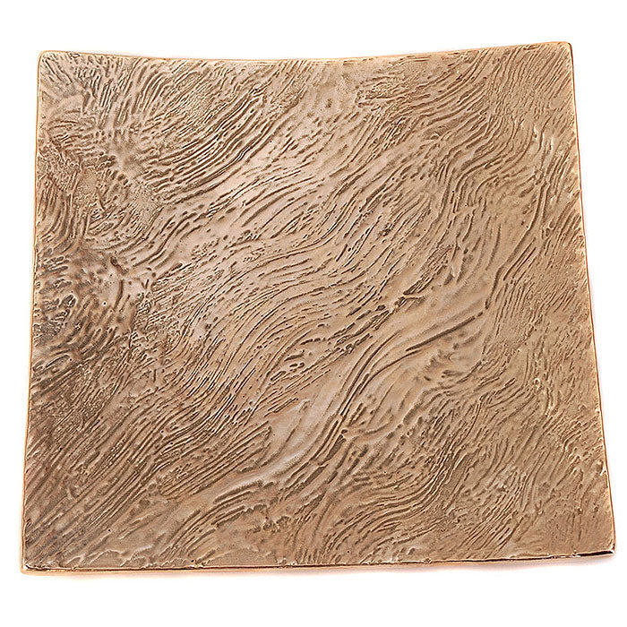 Metallkunst Harjes - Bronzen schaal - Vierkant