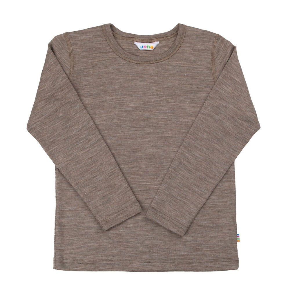 Joha - Kindershirt - Lange mouwen - Wol/Zijde - Sesam - 160
