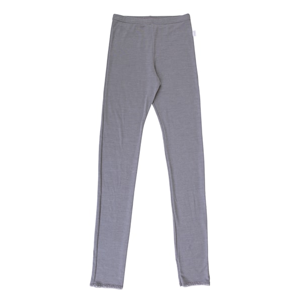 Joha - Dames legging - Wol/Zijde - Grijs met kantje