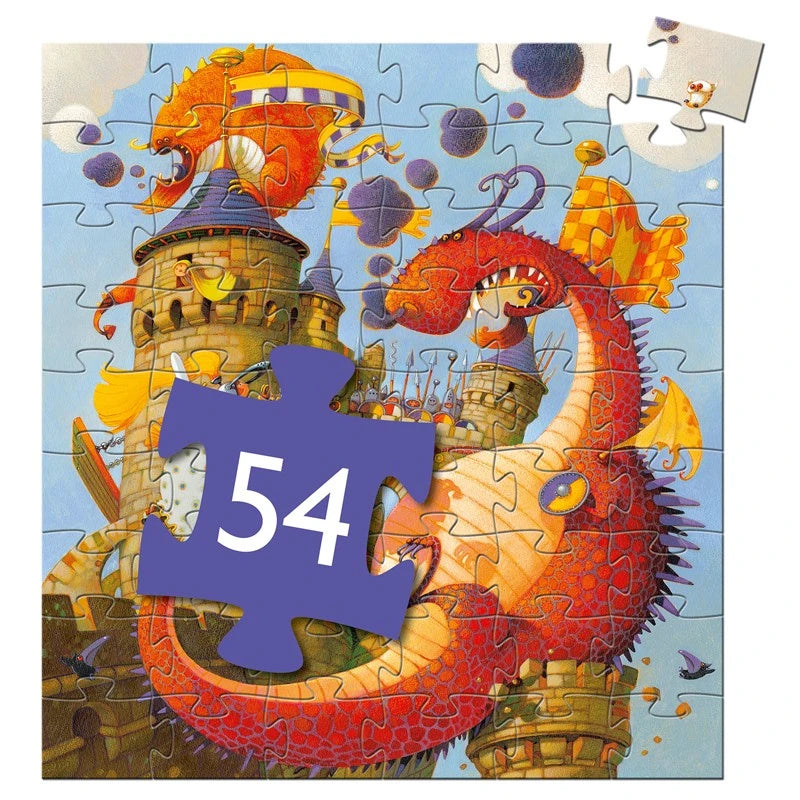 Djeco - Legpuzzel - Ridders en draken - 54st.