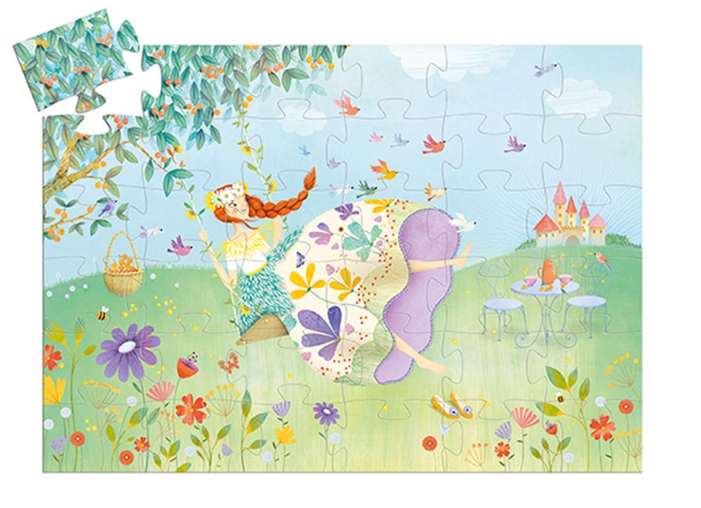 PUZZLE SILHOUETTE - The princess of spring