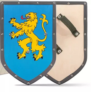 Woodsy - Houten schild - Blauw - Leeuw