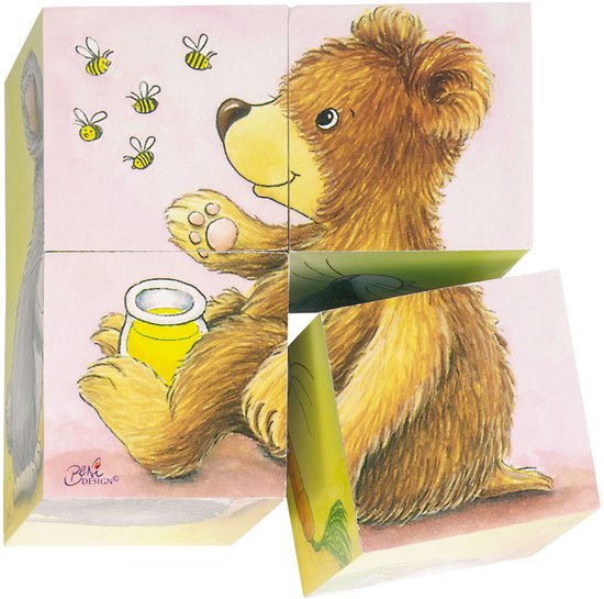 Goki - Blokpuzzel – Babydieren
