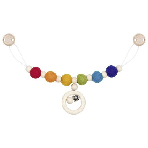 Goki - Kinderwagenketting - Vilt - Regenboog