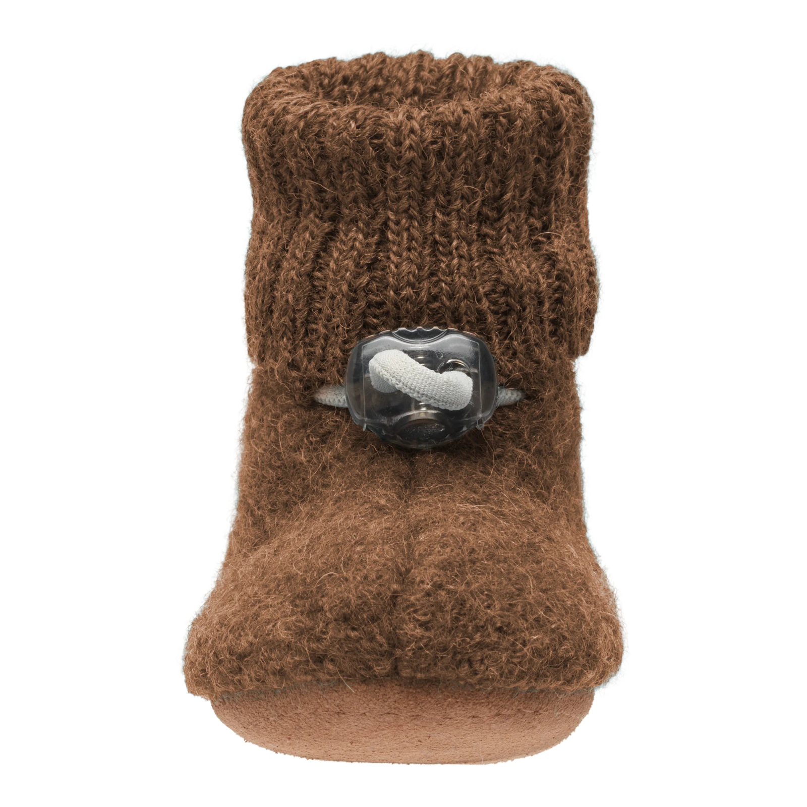 Bergstein  - Baby slofjes - Wol - Cozy - Bruin