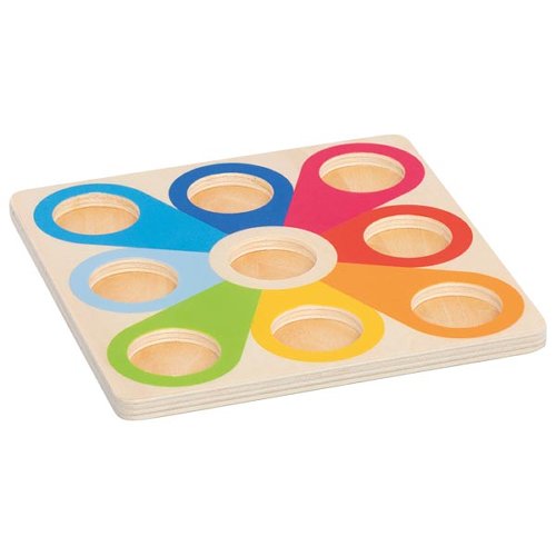 Goki - Stapel- en sorteerspel - Ballenpiramide - Hout