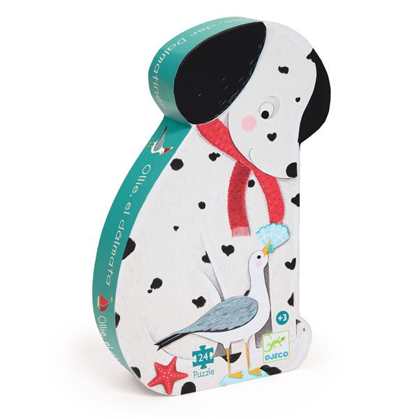 Djeco - Silhouette puzzel - Ollie de dalmatier - 24 stuks