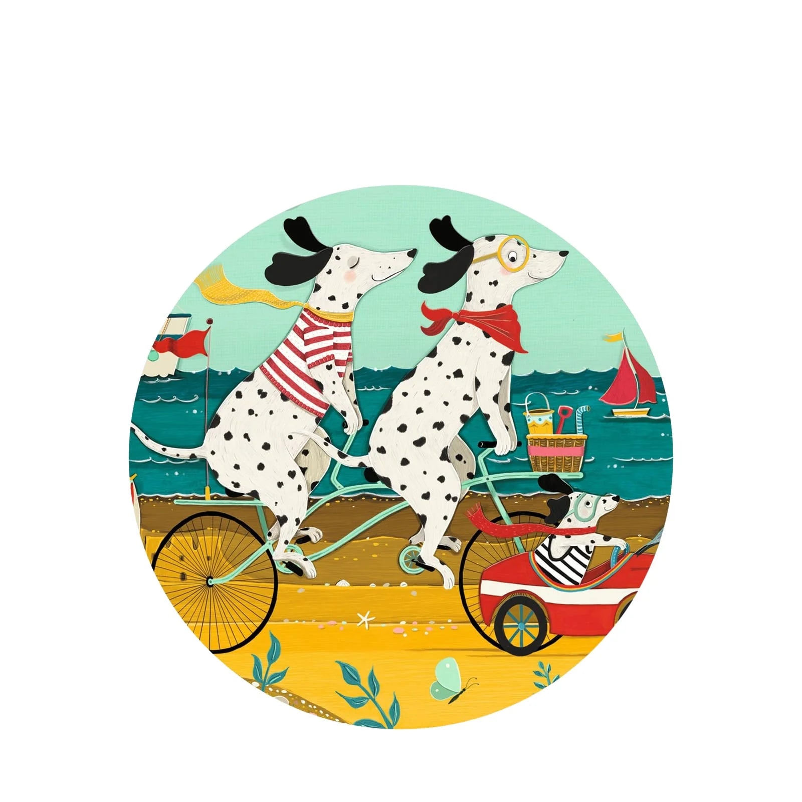 Djeco - Silhouette puzzel - Ollie de dalmatier - 24 stuks