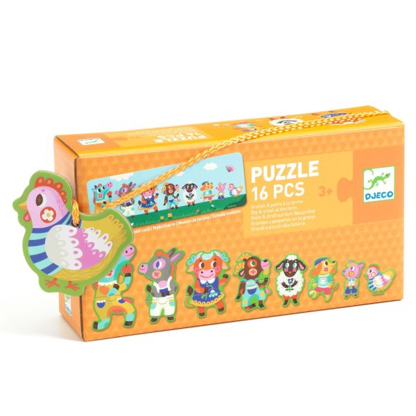 Djeco - Legpuzzel - Groot & Klein Boerderij 3+ - 16st.