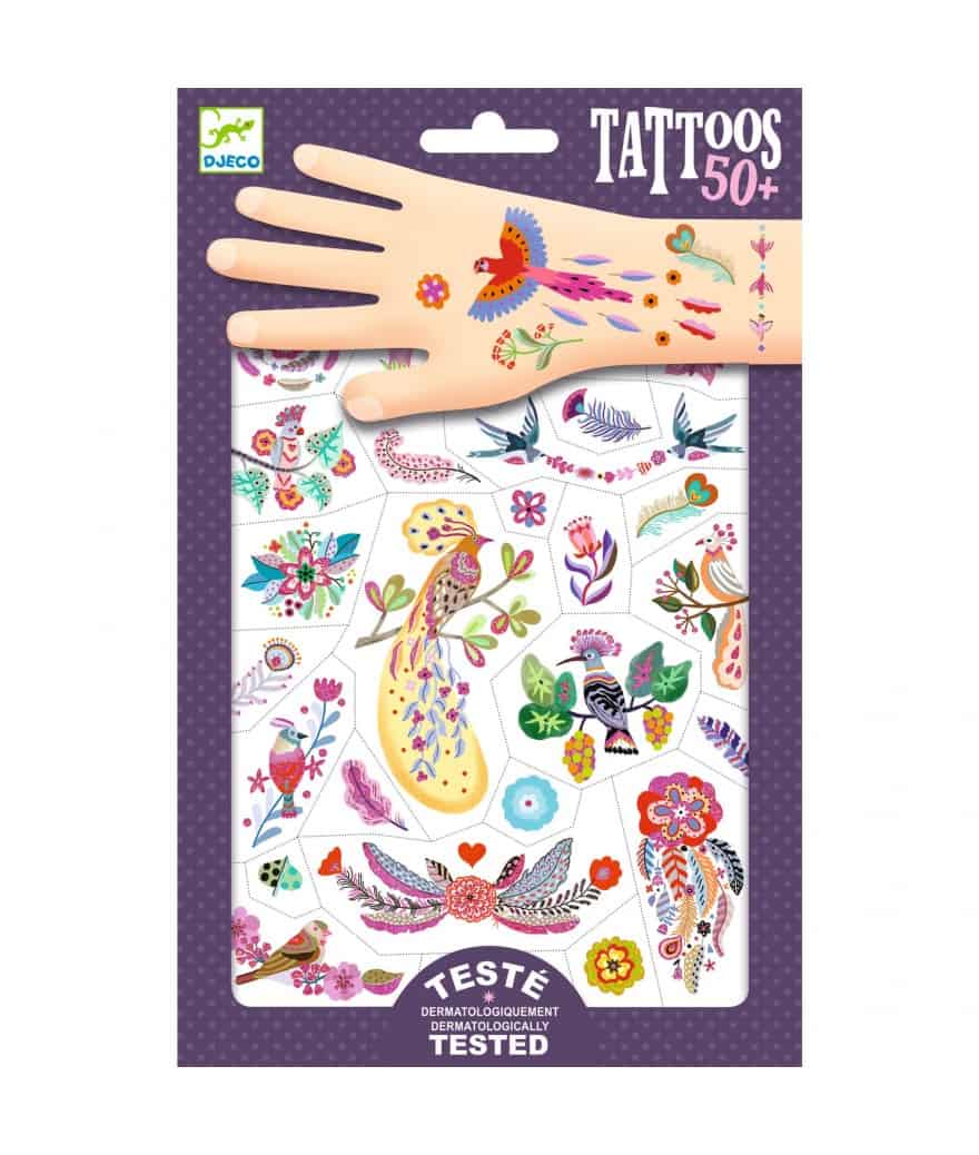 Djeco - Tatoeages - Bright Birds
