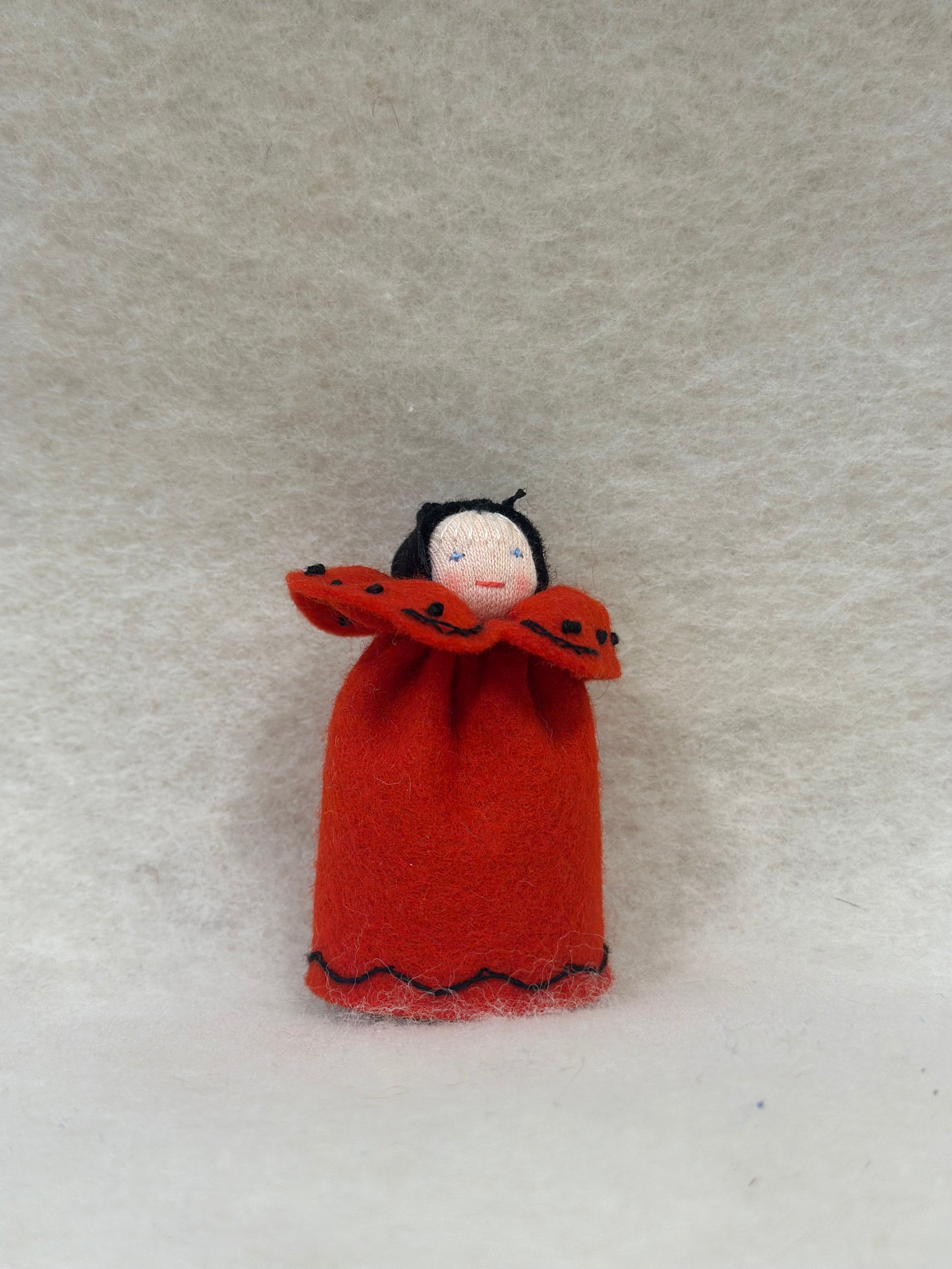 Handgemaakt lieveheersbeestje dame - Ambrosius - 9cm