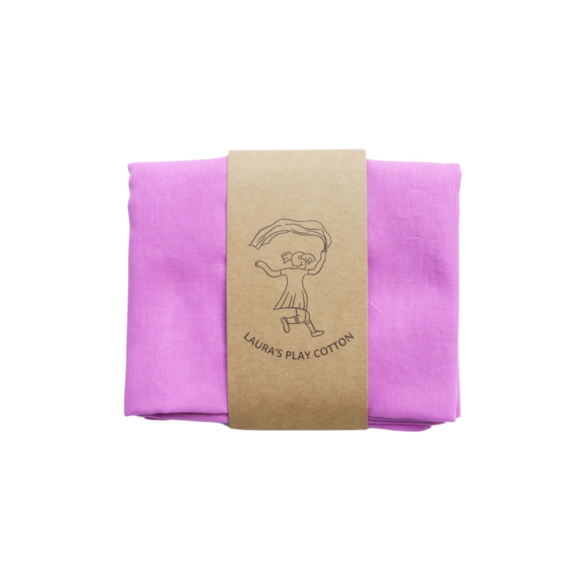 Laura's play cotton - Speeldoek - Katoen 90 x 90 cm - Donkerroze
