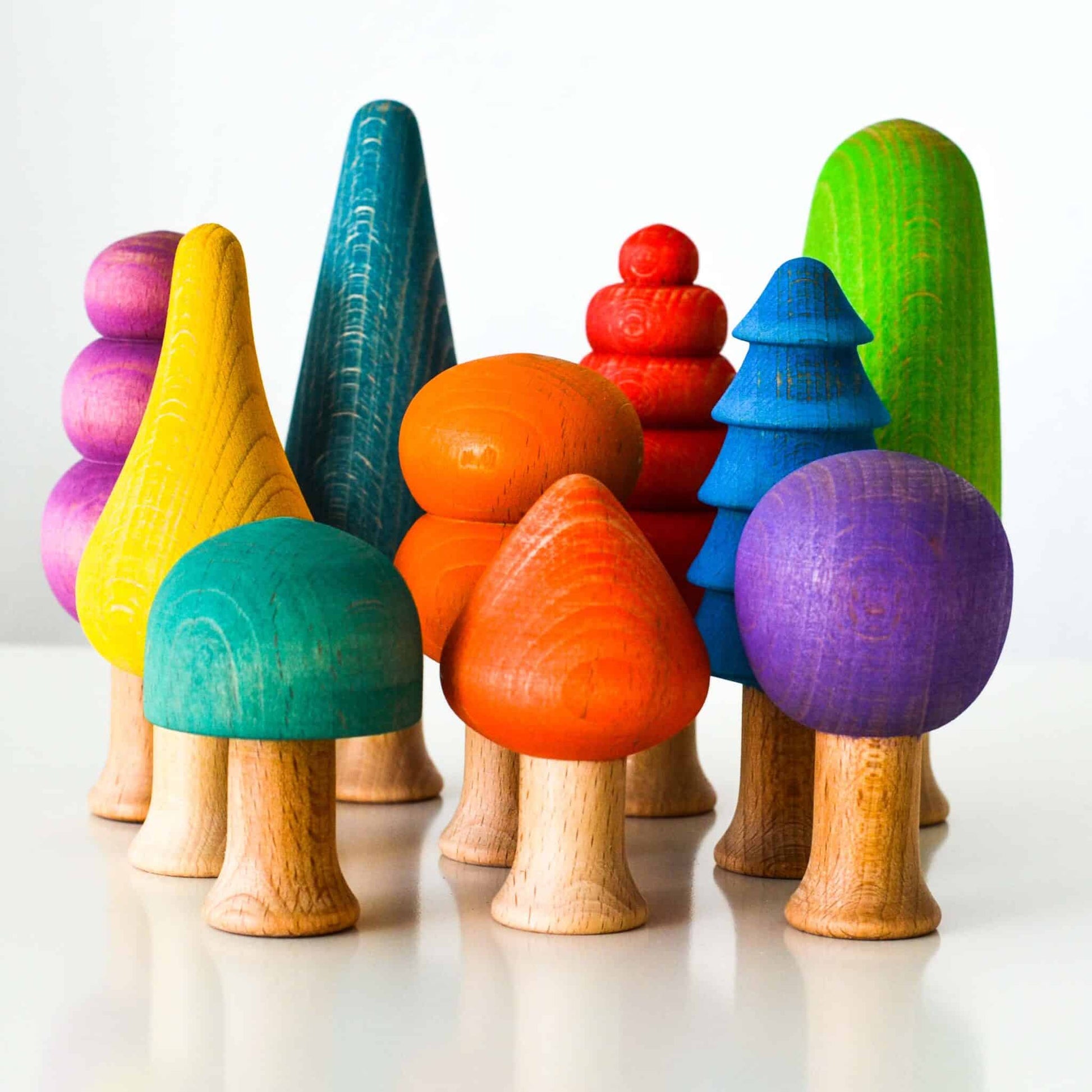 Ocamora - Houten boompjes - 10 stuks