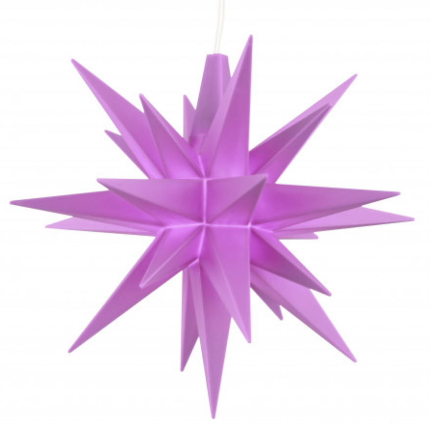 Hernhutter ster - Special edition - Paars / violet 8cm