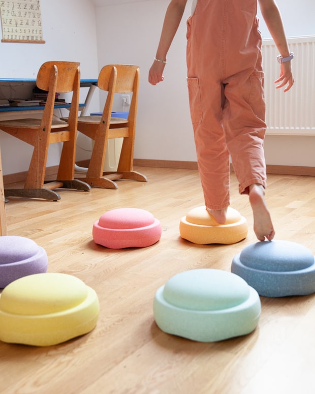 Stapelstein - Original rainbow pastel - 6 stuks