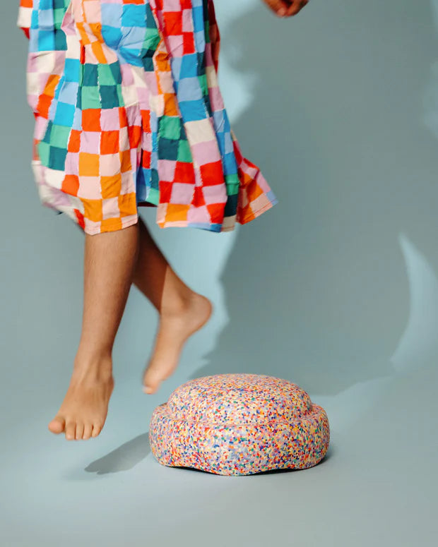 Stapelstein - Origineel - Regenboog Confetti