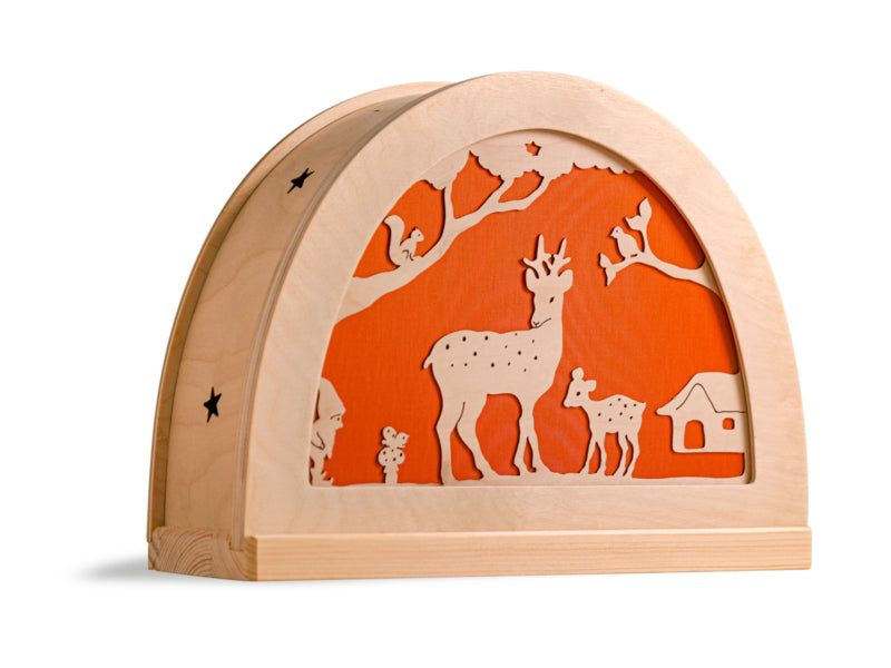 De Noest - Silhouet - Hertjes in het bos