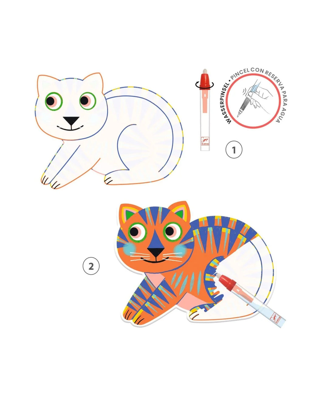 Djeco - Schilderen met water - Magische kleuren