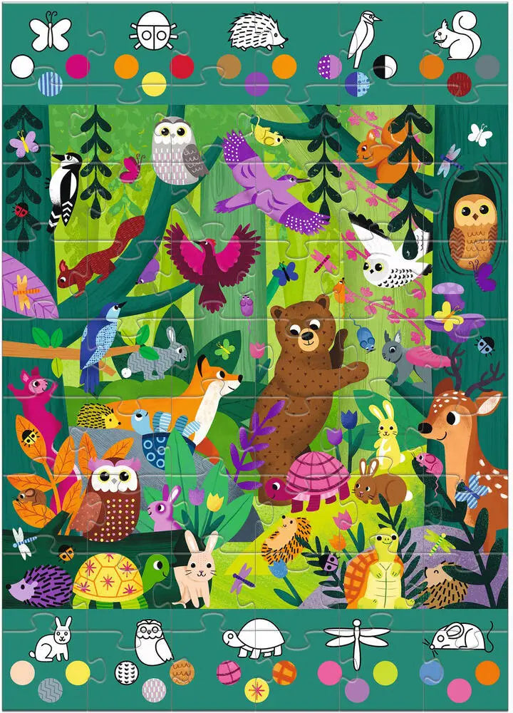 Djeco - Observatiepuzzel - GIANT - Bos - 54 stuks