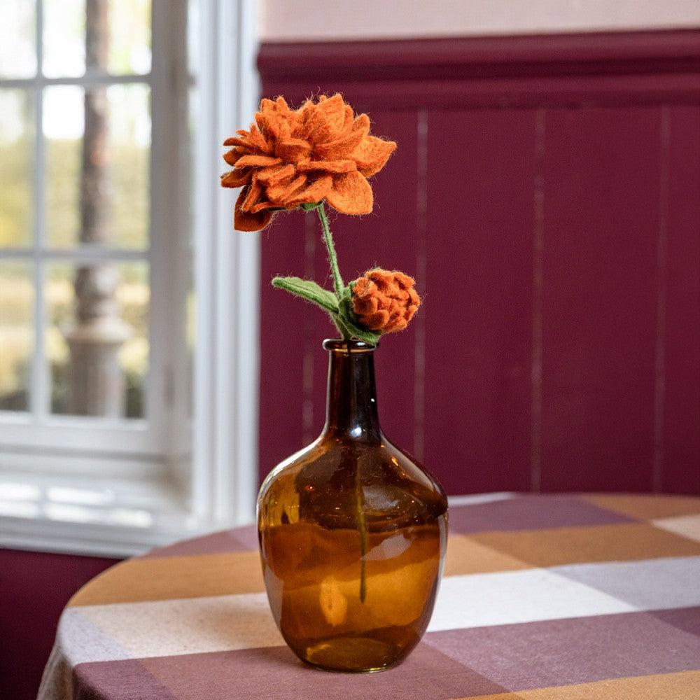 Sjaal met verhaal - Dahlia XL - Cognac