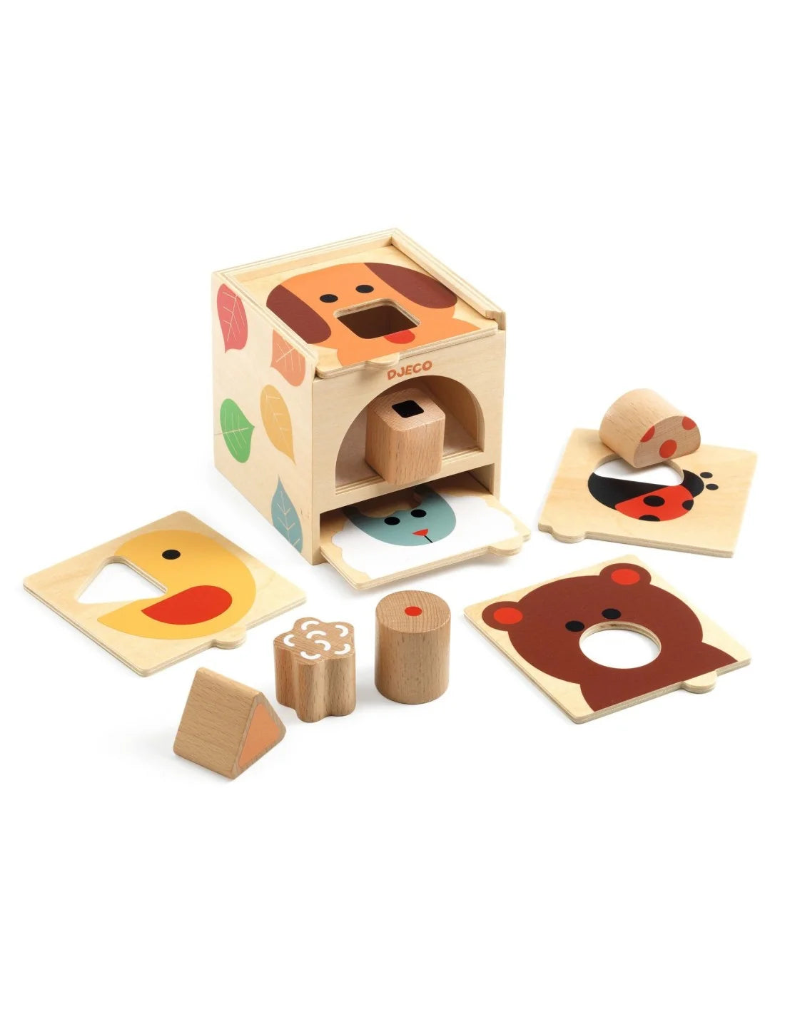Djeco - Boxbasic - Houten Vormenspel - 6dlg