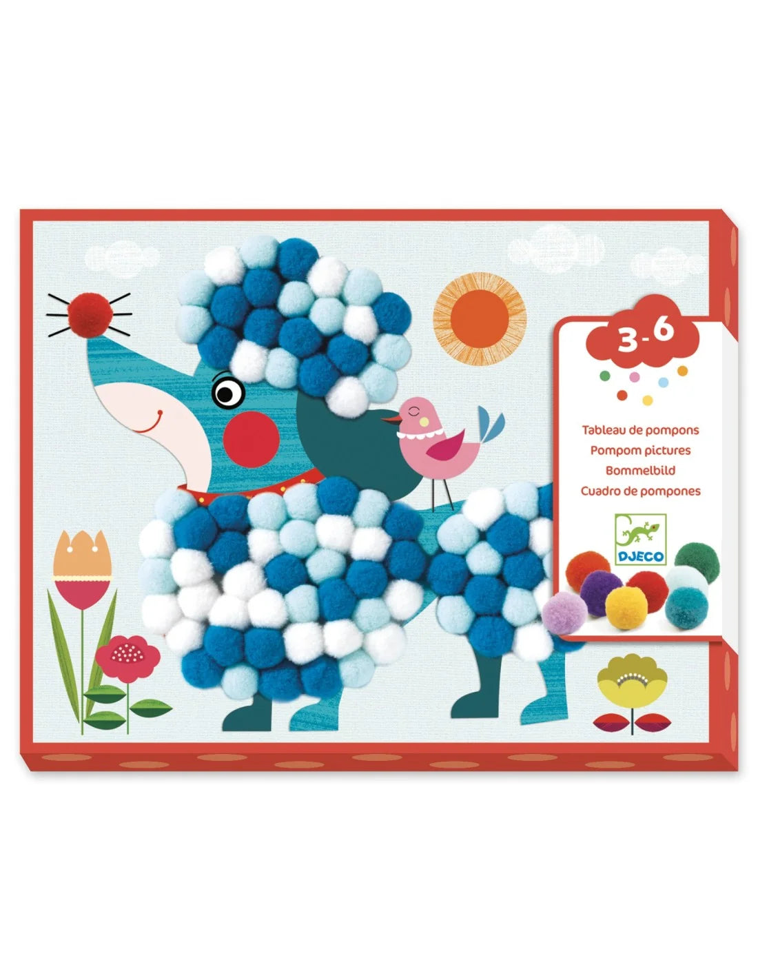 Djeco - Knutselpakket - Honden maken met pompons