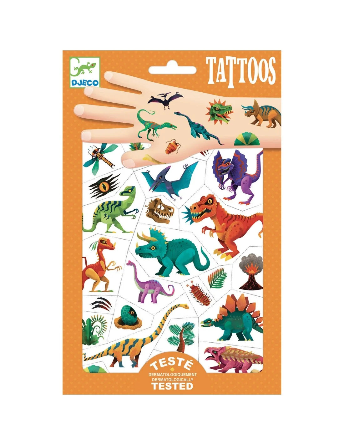 Djeco - tatoeages - Dino