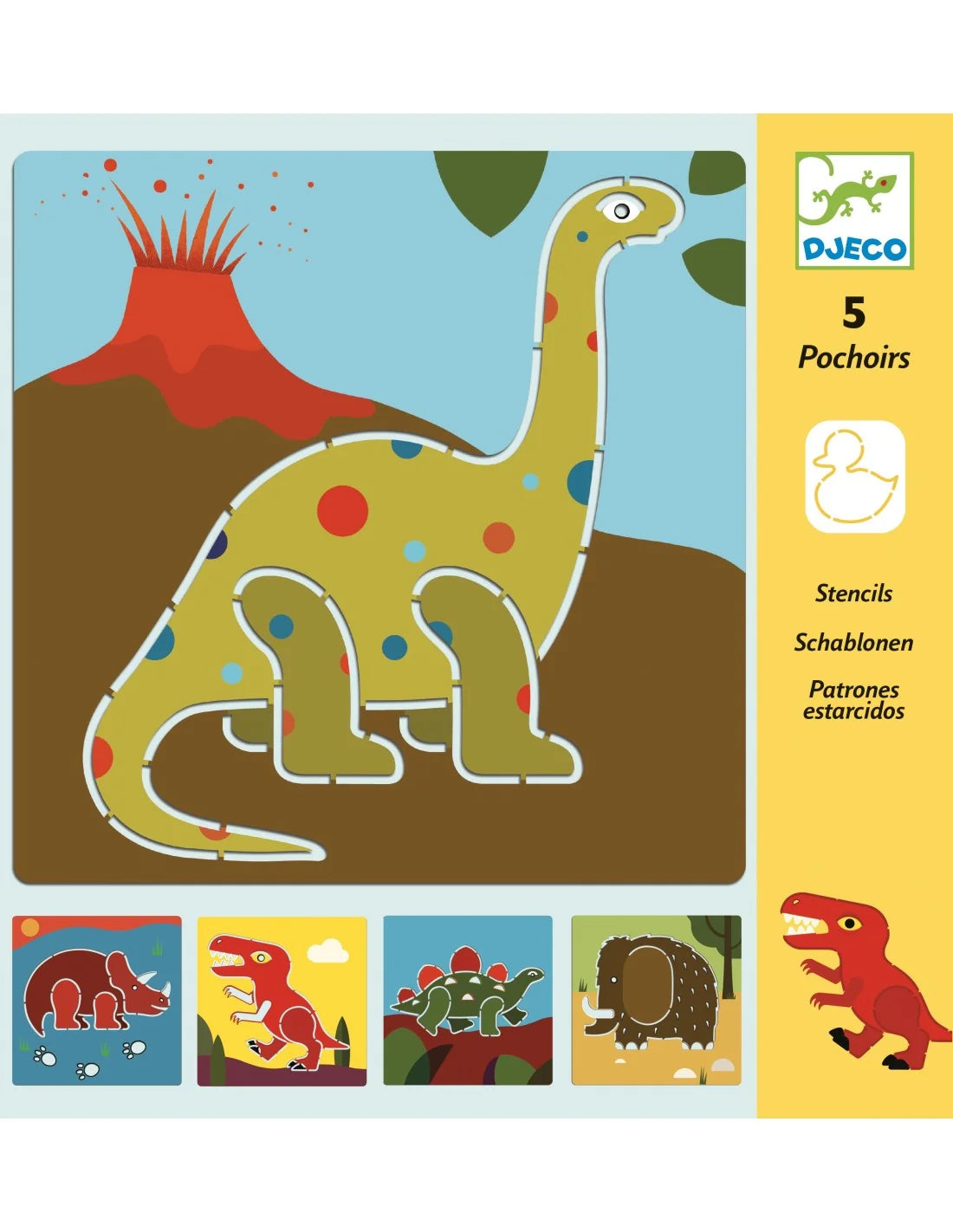 Djeco - Sjablonen - Dinosaurussen
