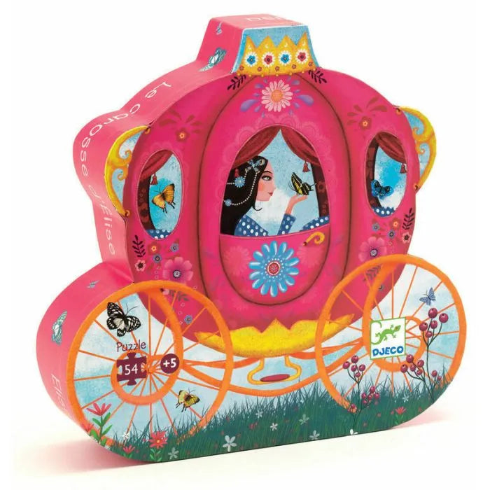 Djeco - Silhouette puzzel - Prinses elise haar koets