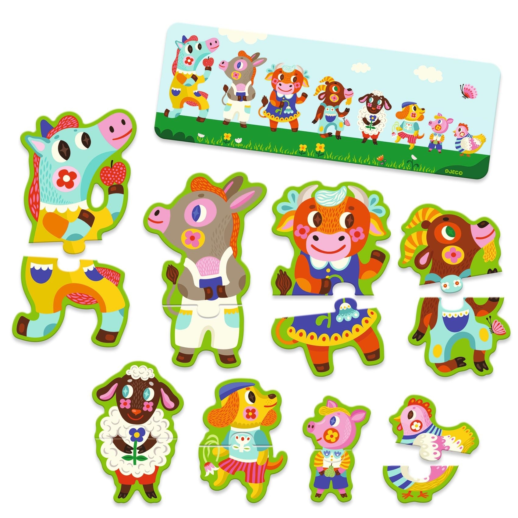 Djeco - Legpuzzel - Groot & Klein Boerderij 3+ - 16st.