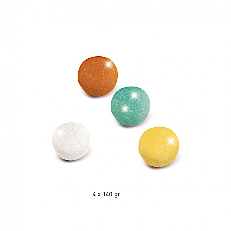 Djeco - Glitter klei - 4 stuks