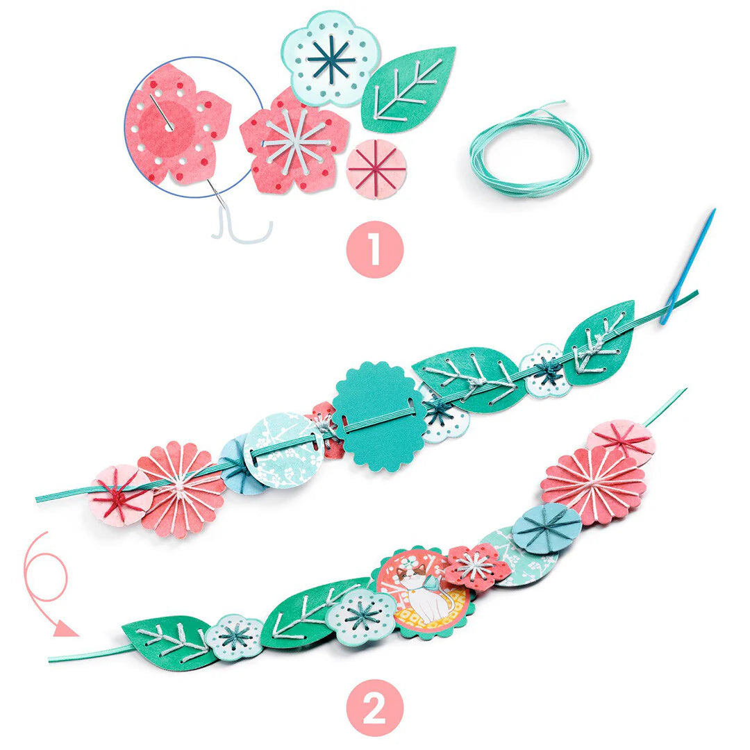 Djeco - Do it yourself - Bloemenkettingen maken - 7+