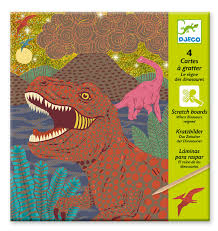 Djeco - Kraskaarten - Dino's