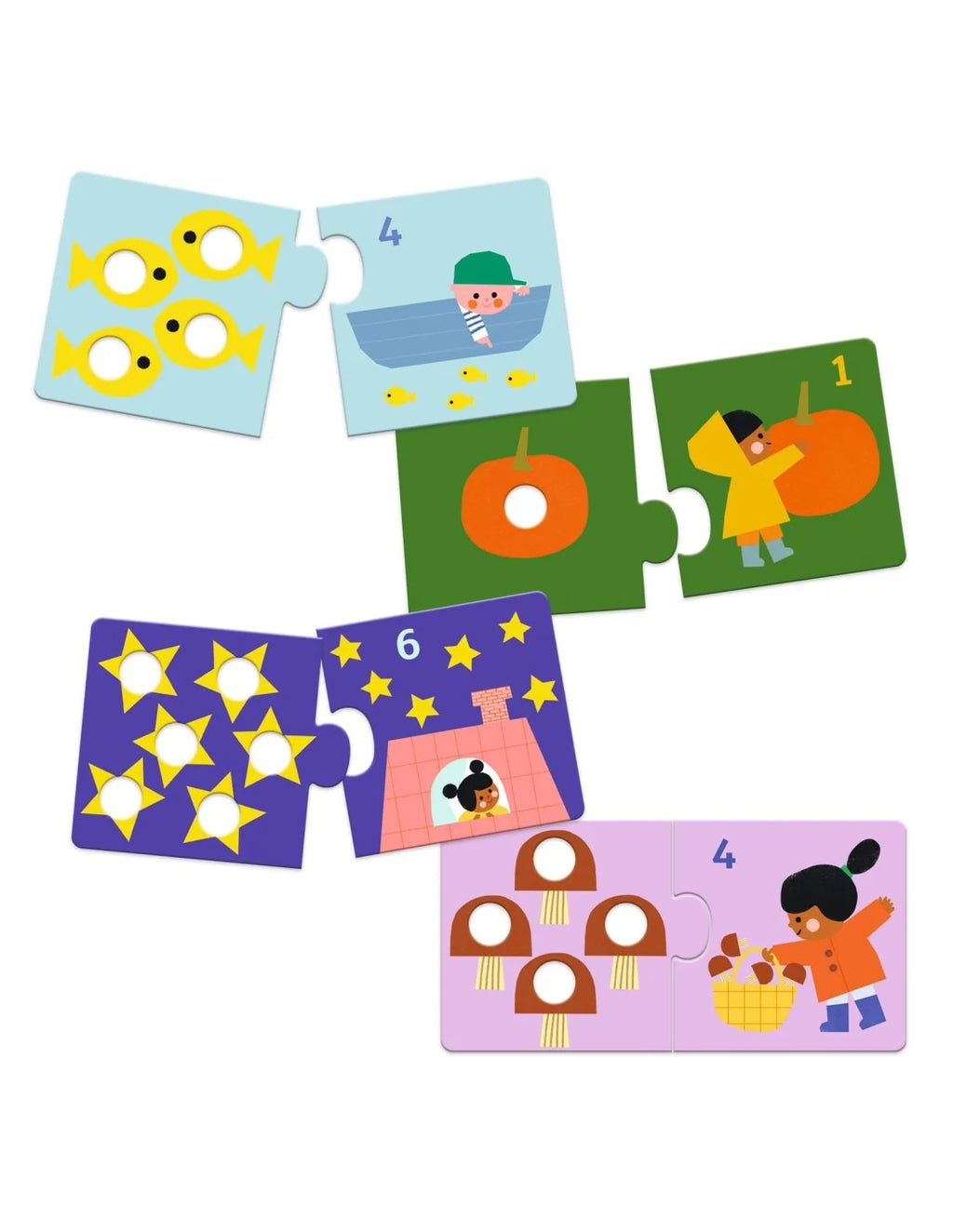 Djeco - Duo puzzeltje - Eerste cijfers