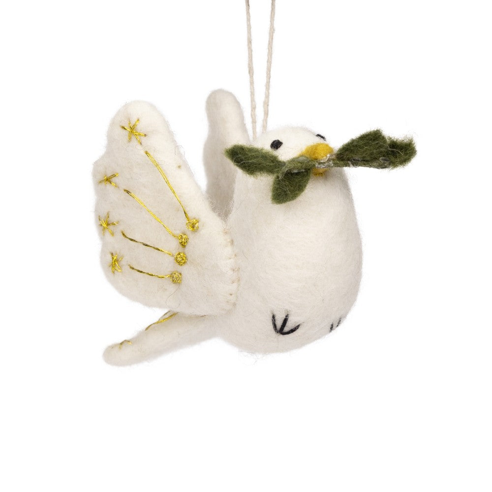 Sjaal met verhaal - Vredesduif - Vilt