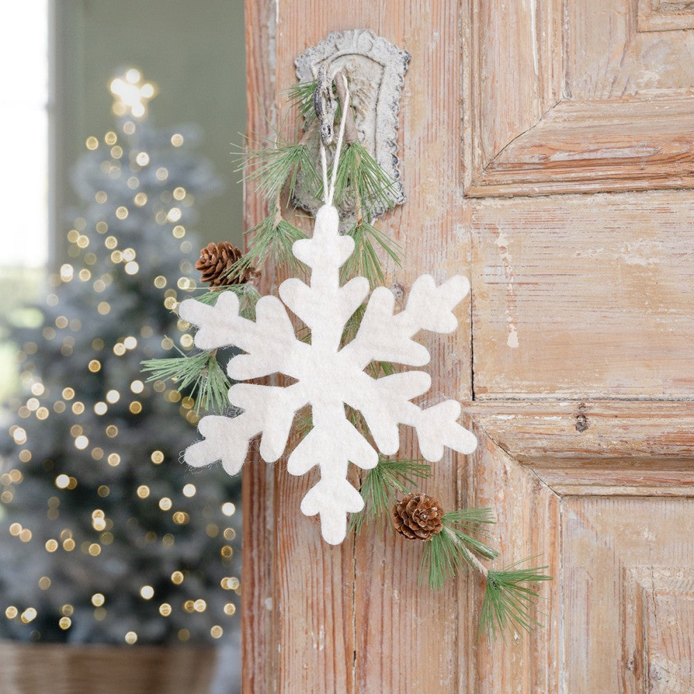 Sjaal met verhaal - Vilthanger - Sneeuwvlok - Medium