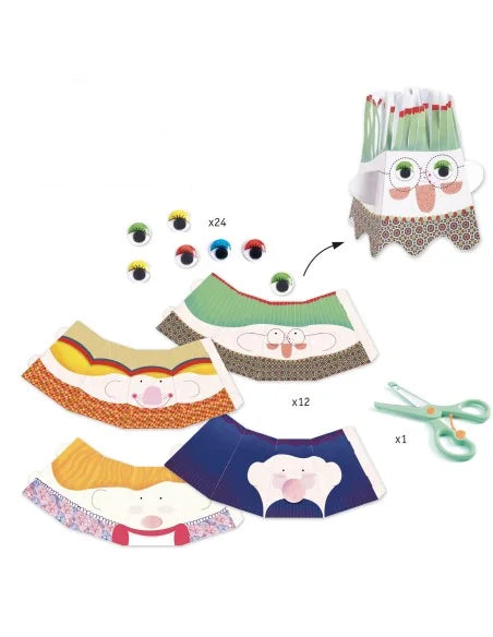 Djeco - Knip-Knip - Poppetjes maken