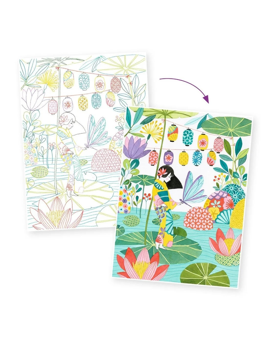 Djeco - Kleurposters - Japan