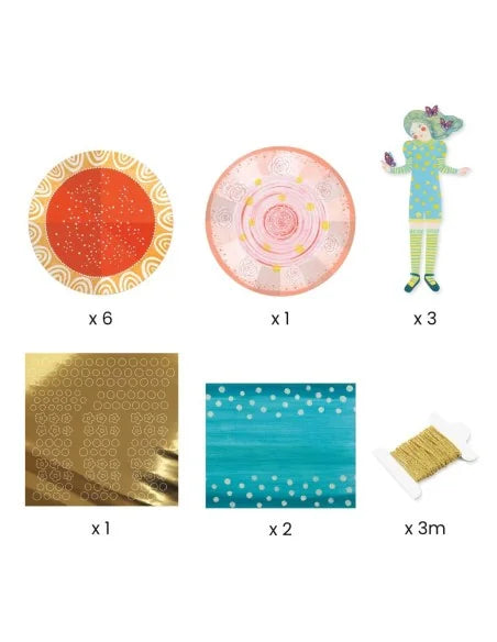 Djeco - Knutselpakketje - Jurken van papier