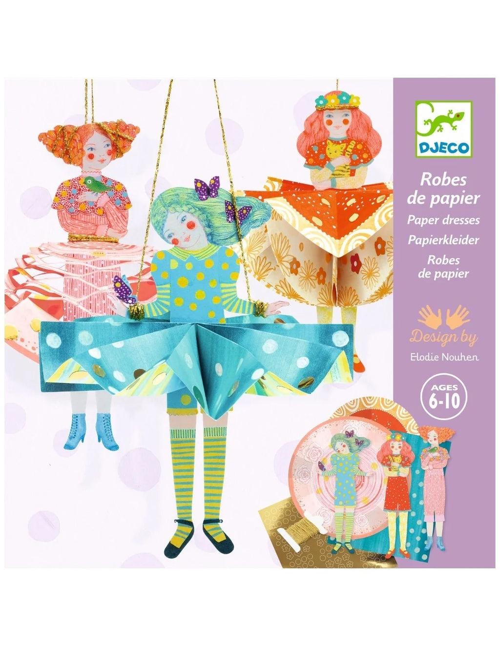 Djeco - Knutselpakketje - Jurken van papier